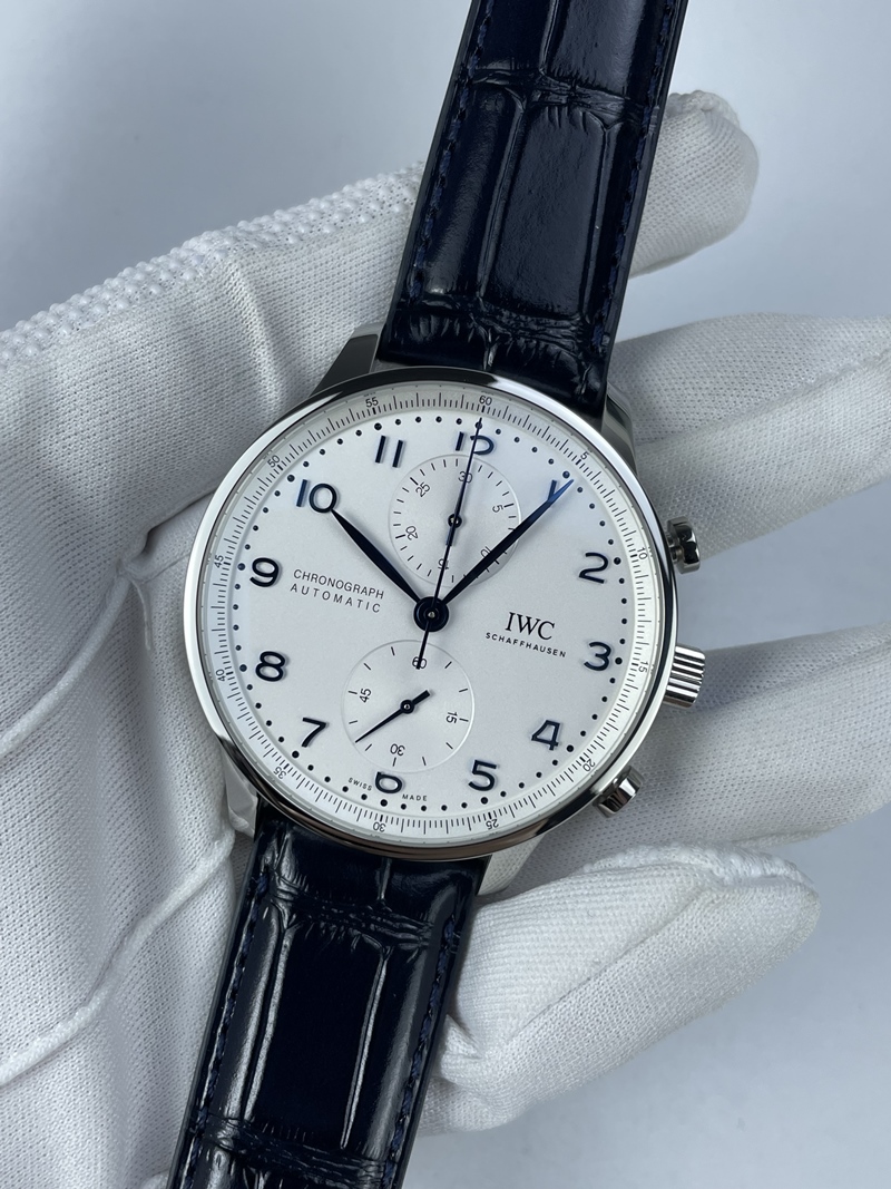 (준비완료/특급배송)NO.2412/ZF공장 V3 IWC IW3716 포루트기저 화이트다이얼 블루핸즈 가죽