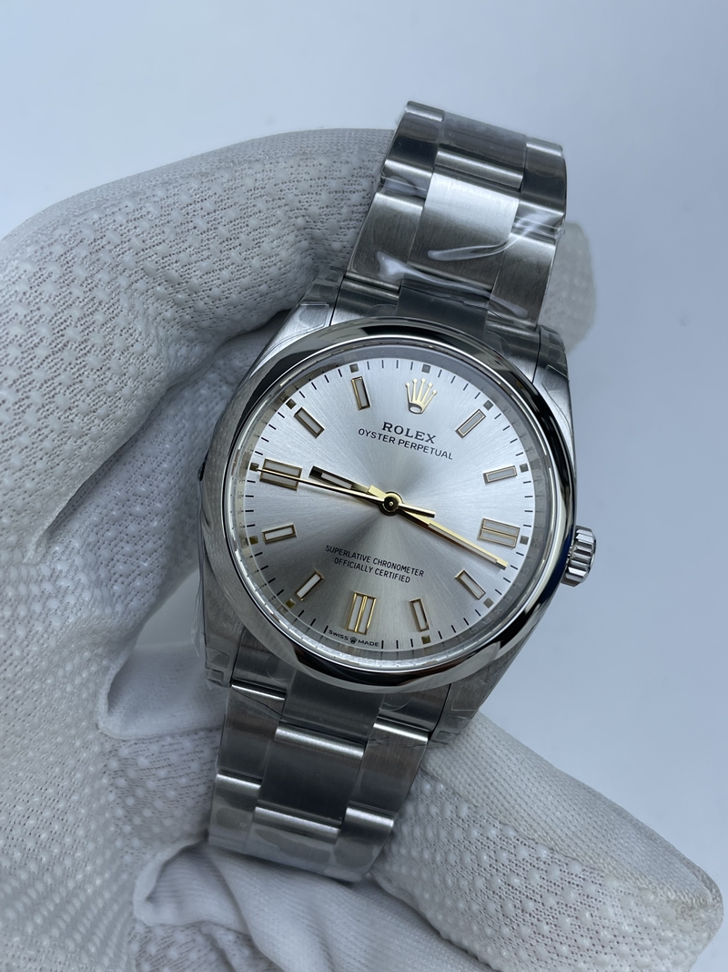 (준비완료/특급배송)NO.2470/vs공장 롤렉스 오이스터 퍼페츄얼 36미리 실버다이얼 스틸브레이슬릿