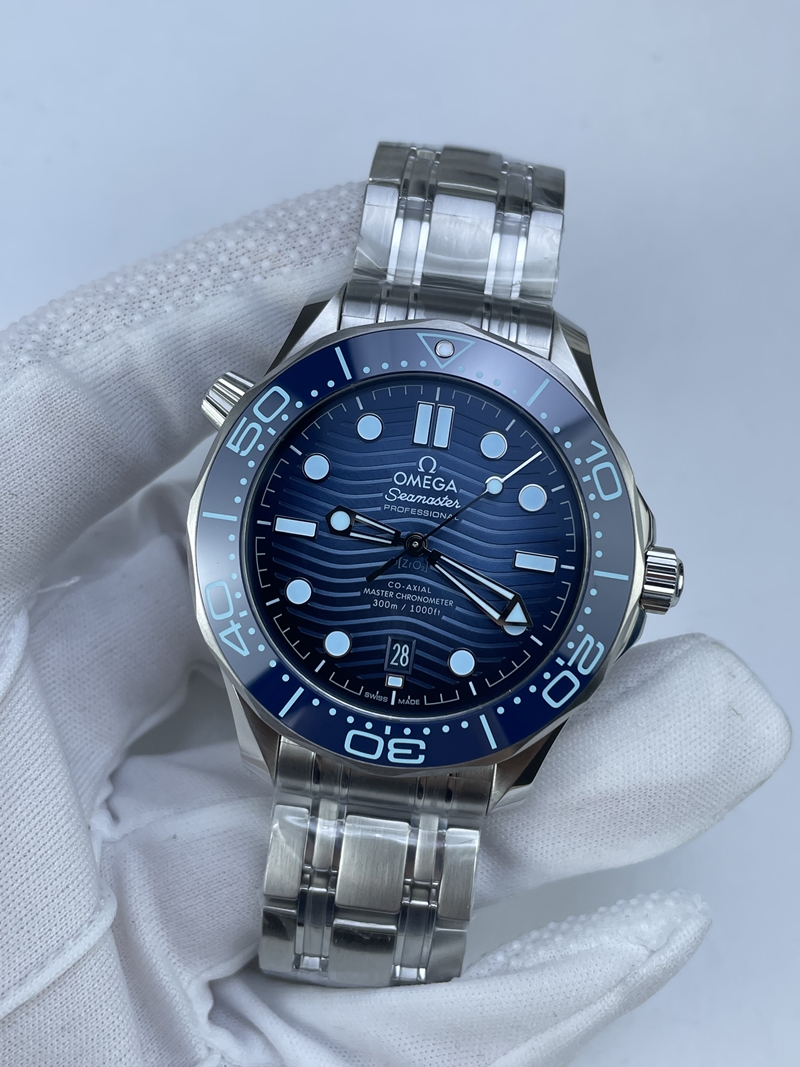 (준비완료/특급배송)NO.2933/VS공장 오메가 씨마스터 다이버 300M 스틸 블루다이얼 브레이슬릿V4 VS8800 (최신무브업버전)