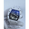 (준비완료/특급배송/)NO.3196/ZF공장 리차드밀 RM055 White Ceramic ZF 11 Best Edition on Shark Rubber Strap RMUL2 Super Clone V2